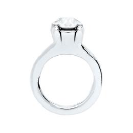 charm anillo de compromiso dorado