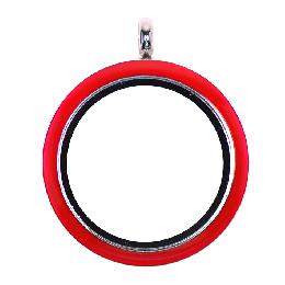 Caratula para locket intercambiable roja
