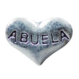 Charm corazon plata abuela