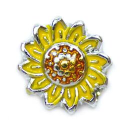 Charm girasol centro anaranjado