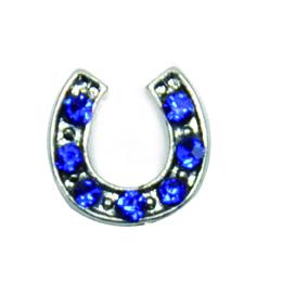 Charm herradura piedras azules
