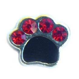 Charm huellita piedra negra