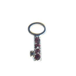 Charm llaves con piedra rojas