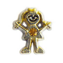 Charm niña dorada