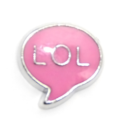 charm circulo rosa LOL