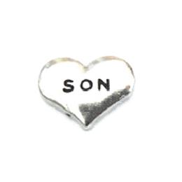 charm corazon plata son