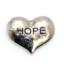 charm Corazón Hope Plata