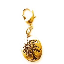 Dangle arbol de la vida dorada