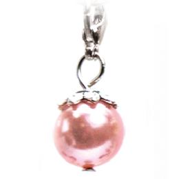 Dangle perla rosa