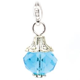 Dangle piedra azul rey