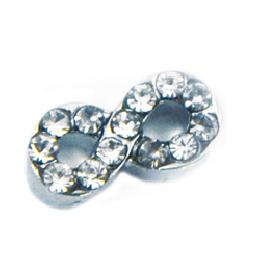 CHARM INFINITO PLATA PIEDRAS