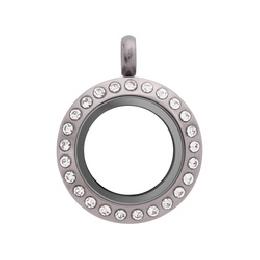 Locket plata chico piedras