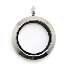 Locket plata mediano liso