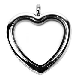 Locket plata oval liso