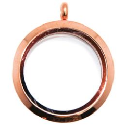 Locket rosa grande liso