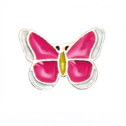 charm mariposa rosa