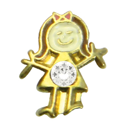 charm Niña dorada Abril