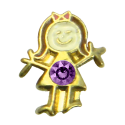 charm Niña dorada febrero