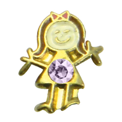 charm Niña dorada Junio